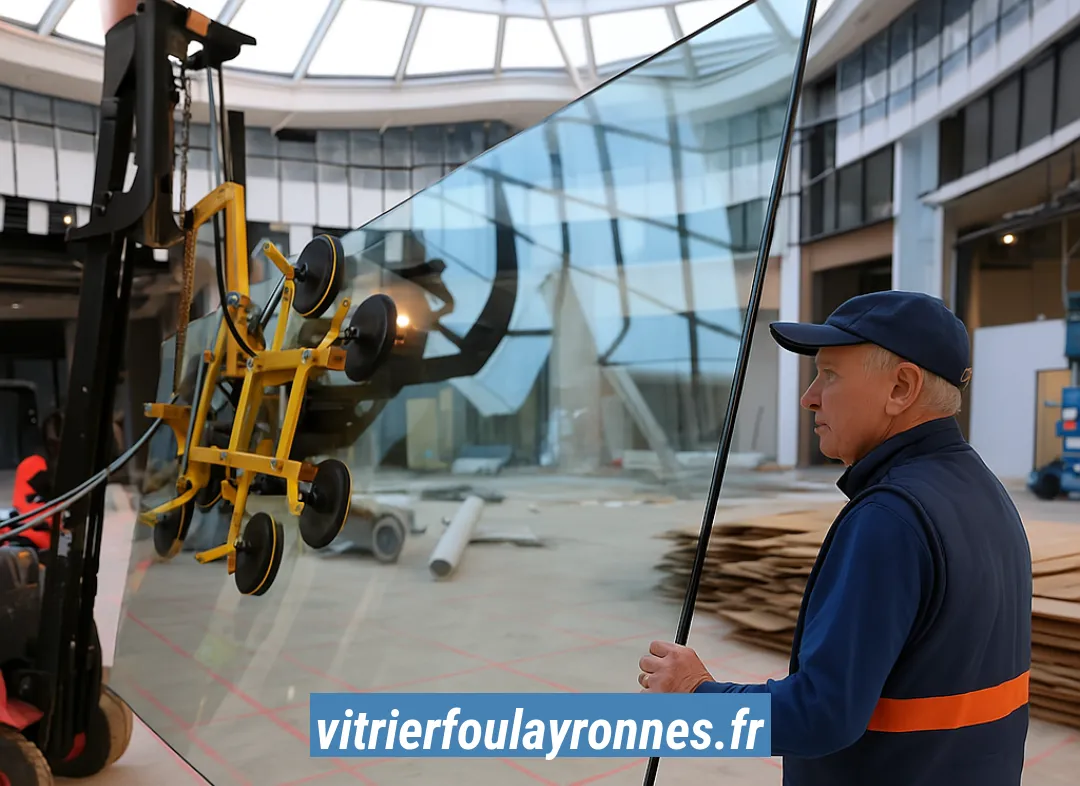 Remplacement de vitrine magasin Foulayronnes